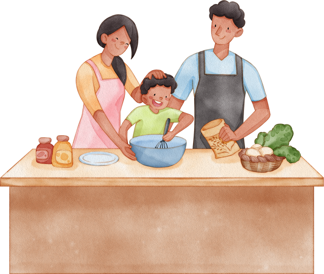 Family watercolor